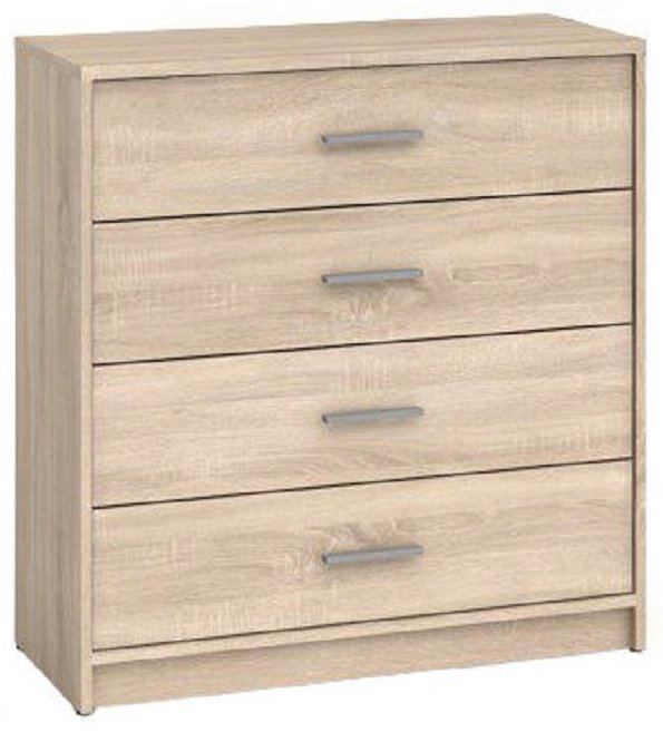 Комод Loftwood 80x33.5x83.5 см, ЛДСП, Непо КОМ4S  купить,NaN