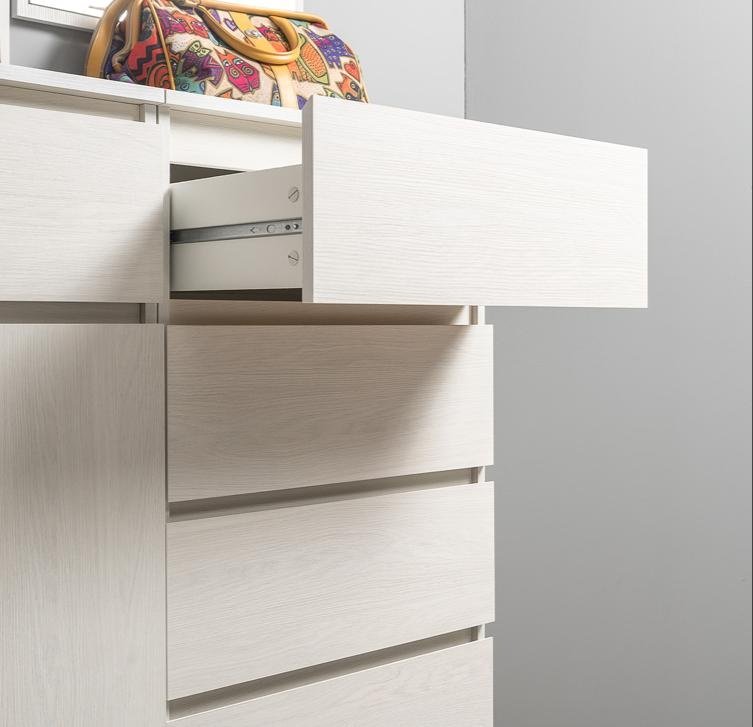 Комод МОБИ Ника, 58.4x38.1x121.1 см, белый купить,0