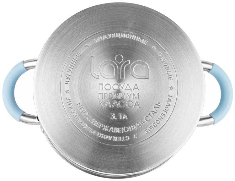 Кастрюля 2.4 л, LARA LR02-441 нержавеющая сталь купить,NaN