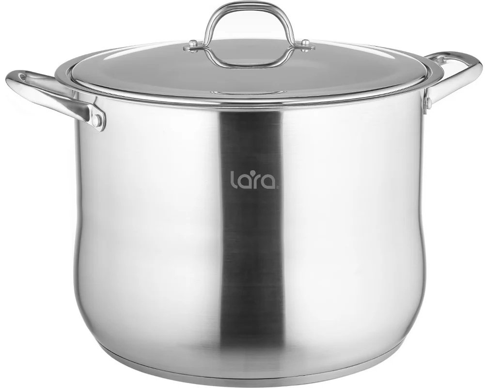 Кастрюля 8.2 л, LARA LR02-41 нержавеющая сталь купить,NaN