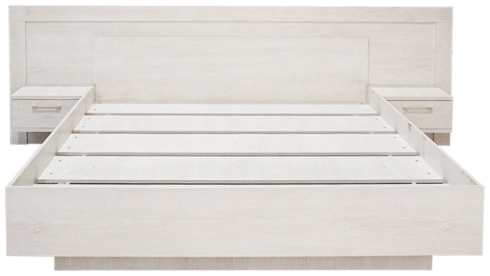 Кровать MyStar Вирджиния 160x200см бело-серая купить,NaN