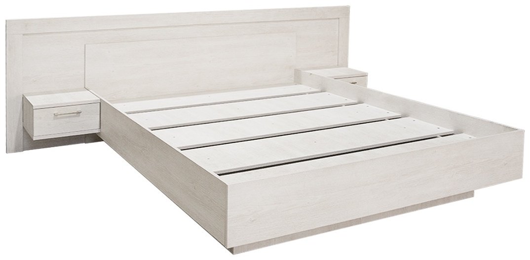 Кровать MyStar Вирджиния 160x200см бело-серая купить,NaN