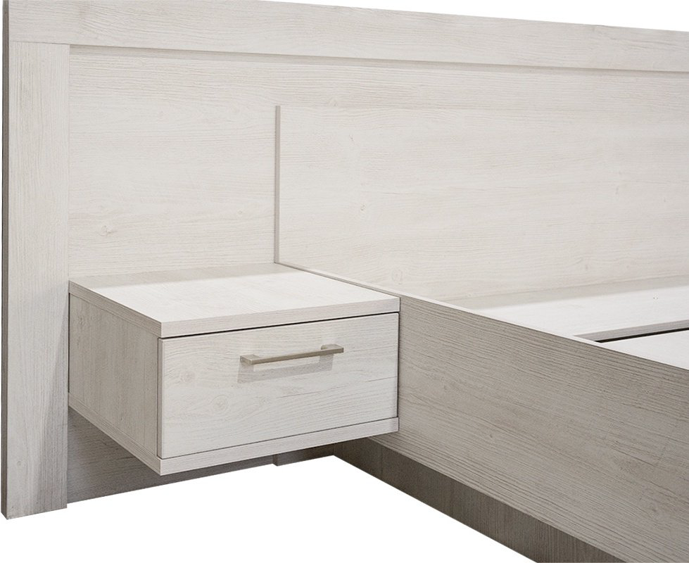 Кровать MyStar Вирджиния 160x200см бело-серая купить,NaN