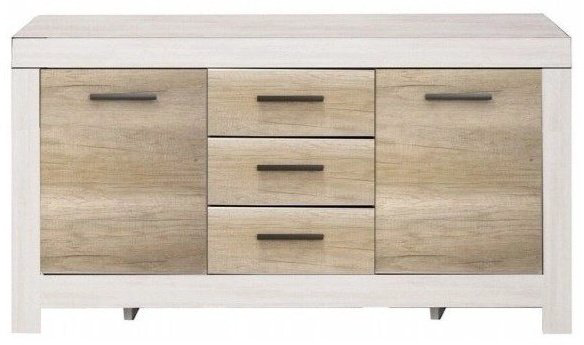 Комод BRW Белен KOM2D3S, 160x45x84 см, белый, бежевый купить,NaN