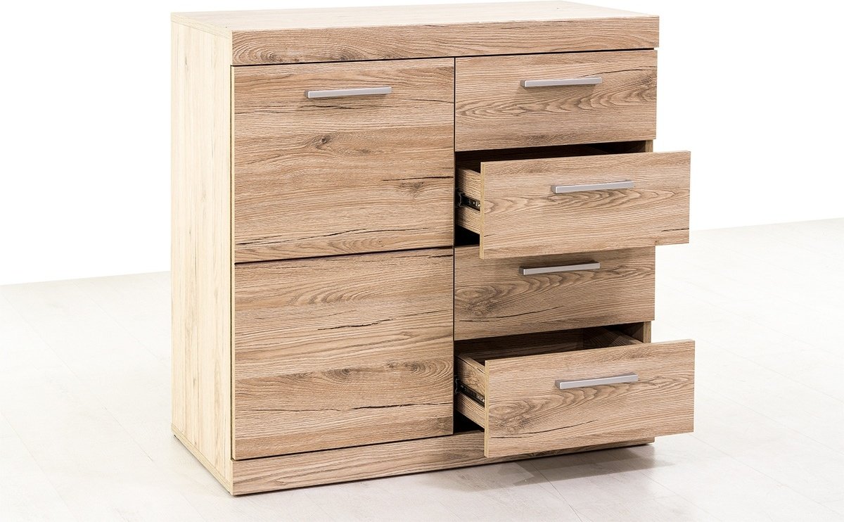 Комод ANREX Оскар 1D4S, 80x40x81 см, коричневый купить,0