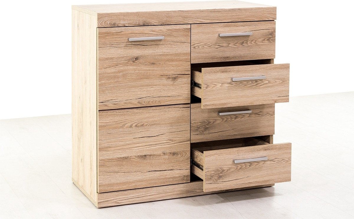 Комод Anrex Оскар 1D4S 80x40x81см коричневый купить,NaN