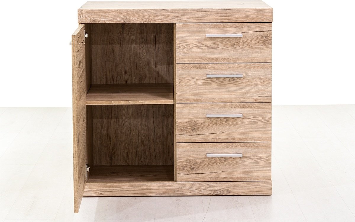 Комод ANREX Оскар 1D4S, 80x40x81 см, коричневый купить,0