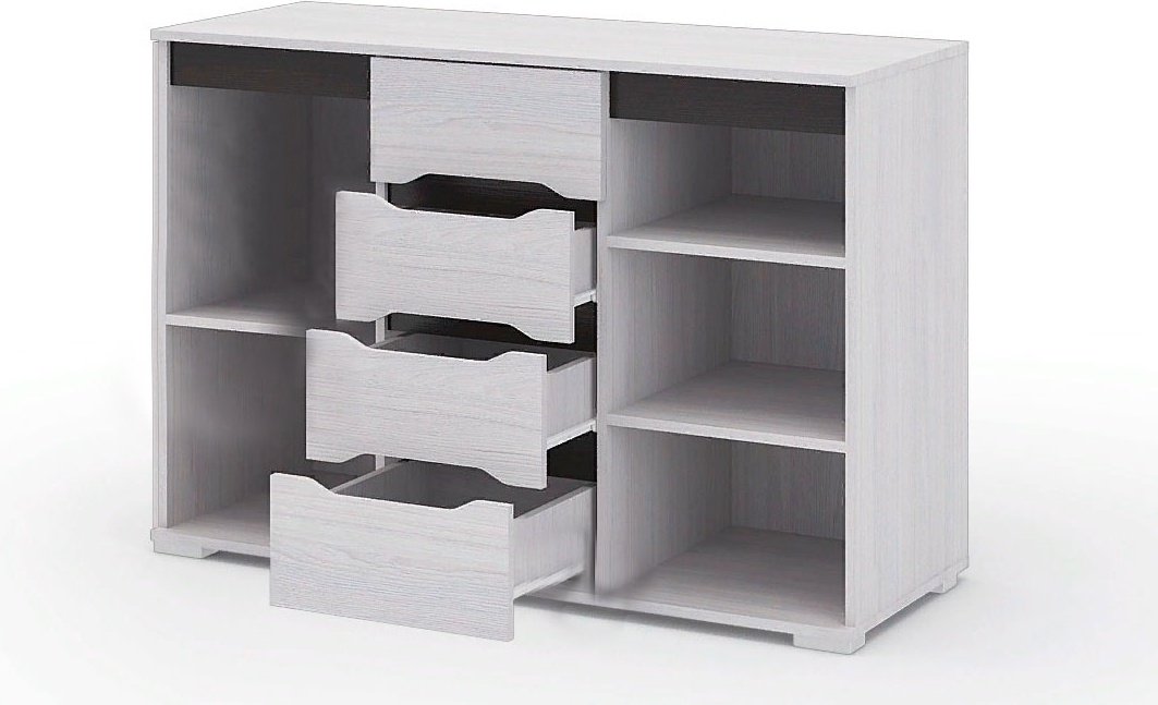 Комод Стендмебель 120x45x83 см, ЛДСП, Валенсия КМ 012  купить,0
