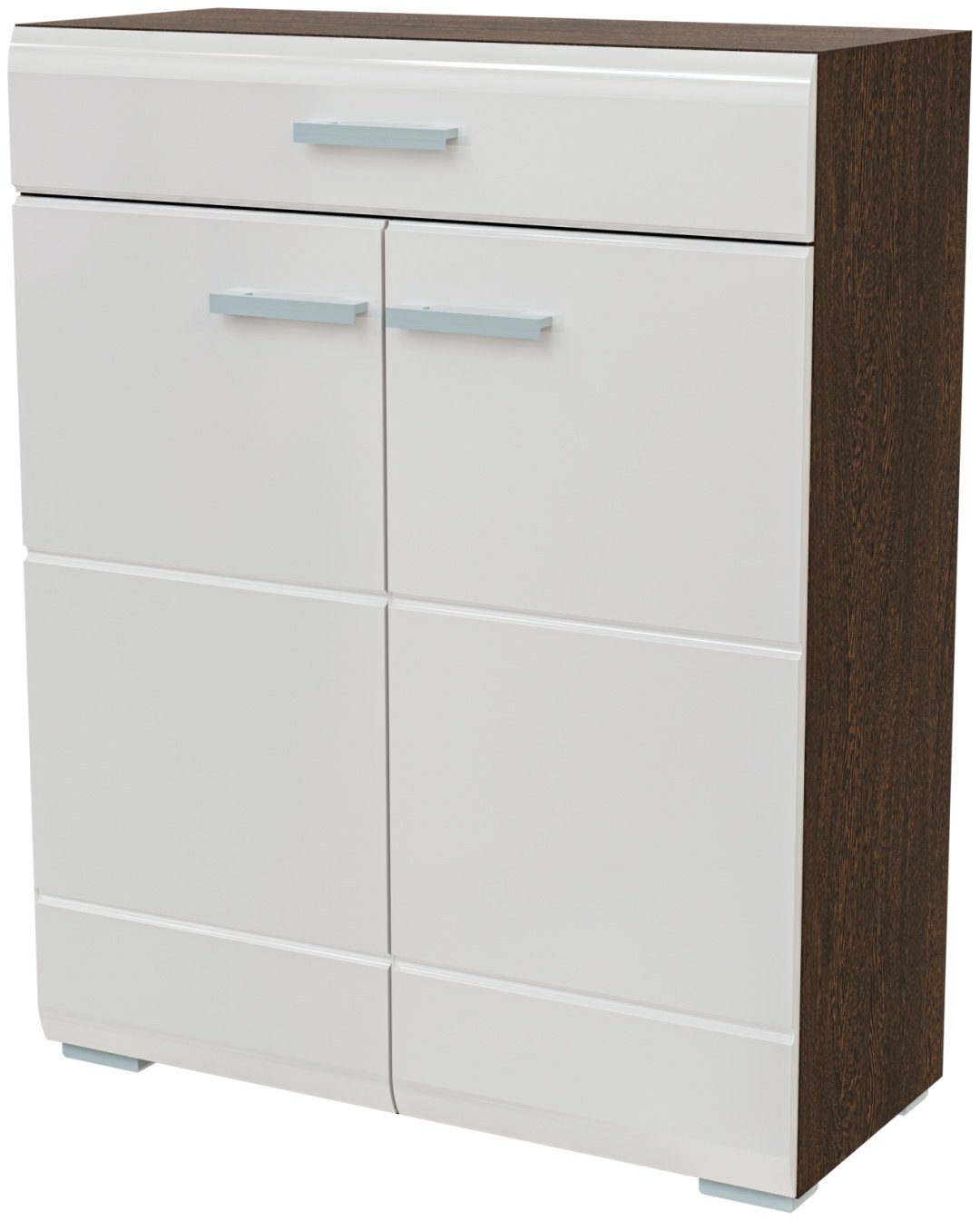 Комод Стендмебель Вегас, 80x35x99.8 см, белый, коричневый