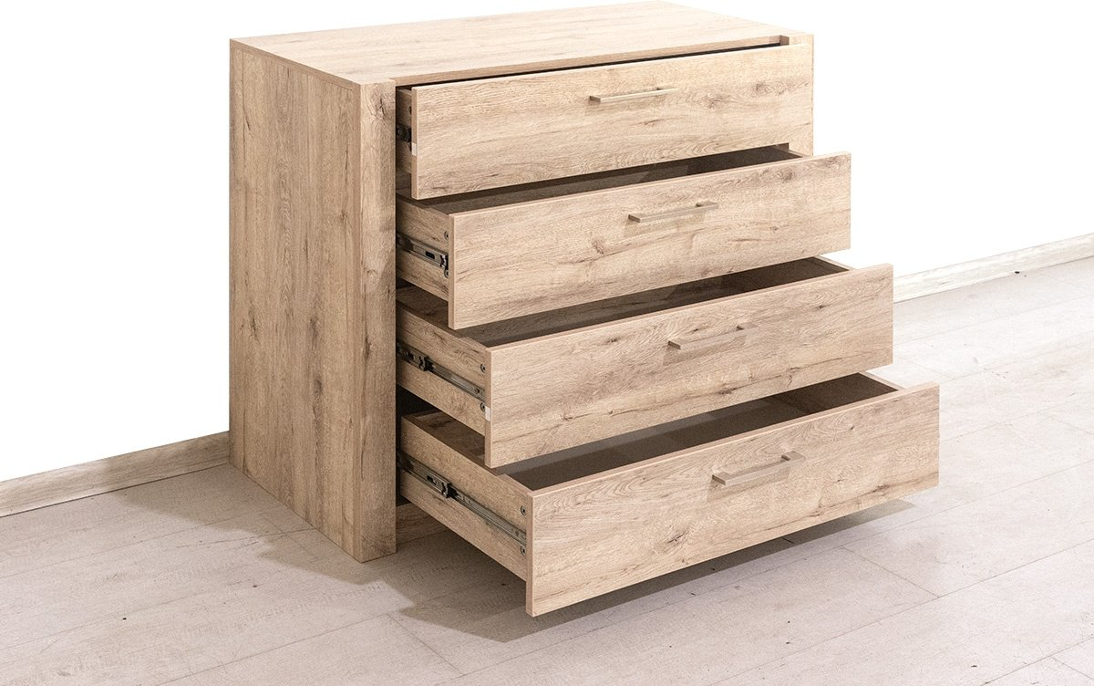 Комод MySTAR Вирджиния, 91.8x42.6x82.4 см, бежевый купить,NaN