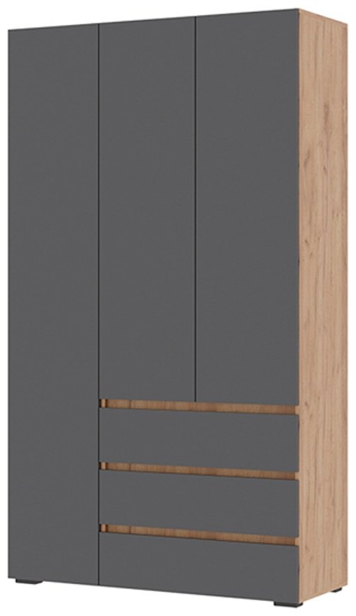 Распашной шкаф Стендмебель Хелен 120x210х46см коричнево-серый купить,NaN
