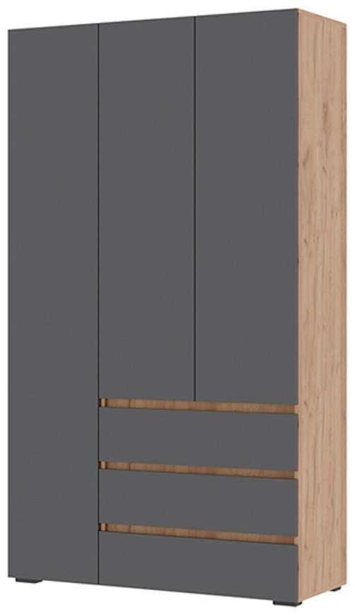 Распашной шкаф Стендмебель Хелен 120x210х46см коричнево-серый купить,NaN