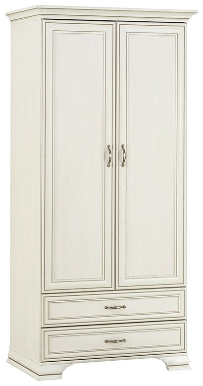 Распашной шкаф ANREX Тиффани 2DG2S, 99x212х62 см, бежевый купить,NaN