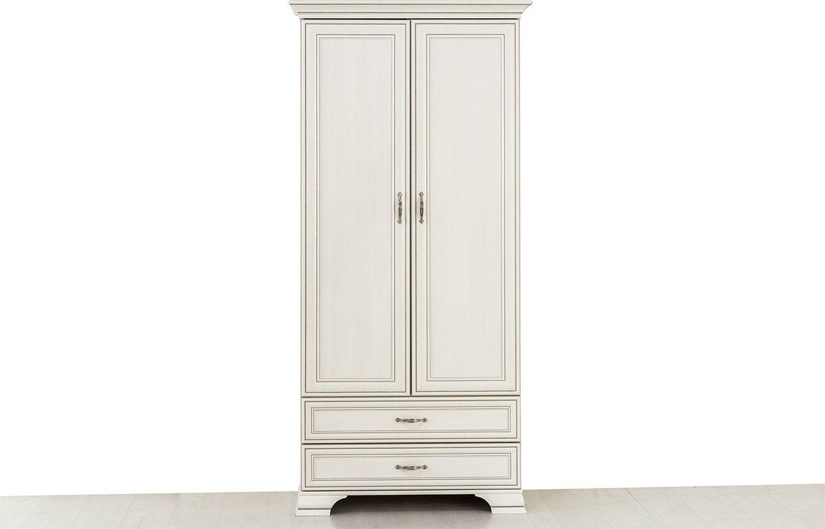 Распашной шкаф ANREX Тиффани 2DG2S, 99x212х62 см, бежевый купить,0