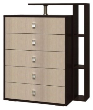 Комод BTS Саломея 80x44x108см коричневый купить,NaN