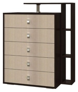 Комод BTS Саломея 80x44x108см коричневый купить,NaN