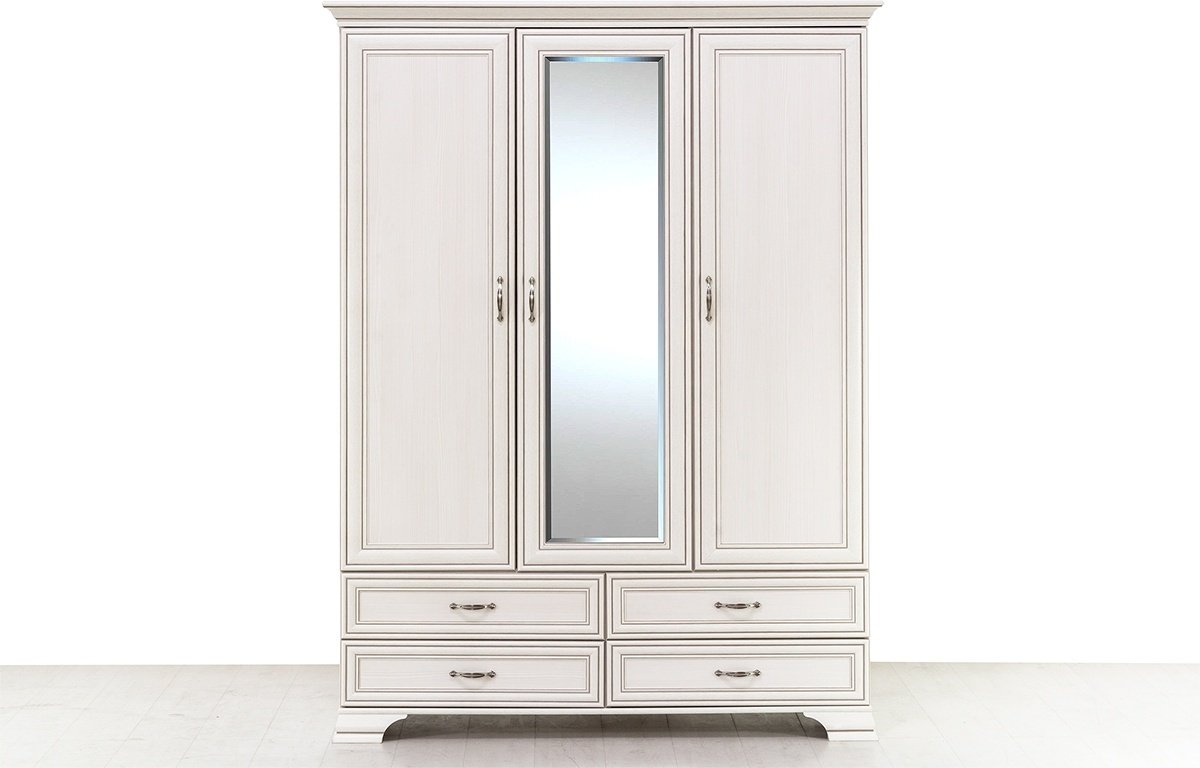 Распашной шкаф ANREX Тиффани 3D4S Z, 159x212х62 см, бежевый - ForteMarket Распашной шкаф ANREX Тиффани 3D4S Z, 159x212х62 см, бежевый купить,0