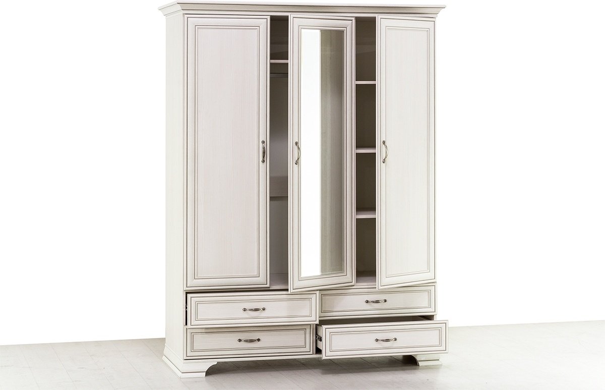 Распашной шкаф ANREX Тиффани 3D4S Z, 159x212х62 см, бежевый - ForteMarket Распашной шкаф ANREX Тиффани 3D4S Z, 159x212х62 см, бежевый купить,0