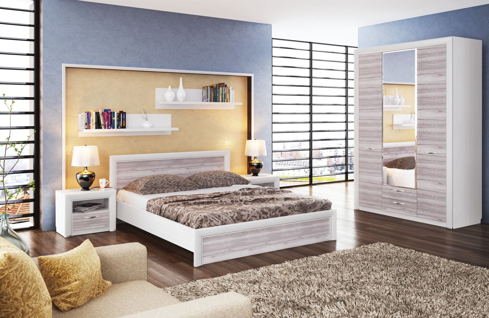 Кровать Анрэкс Оливия 160 с подъемником 160x200см дуб анкона купить,NaN