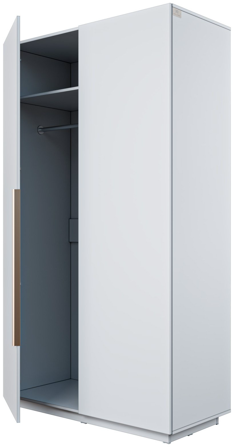 Шкаф распашной Мебель Азии Туран 120x214.2х55.2см белый купить,102990