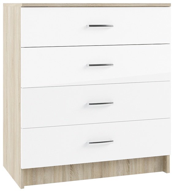 Комод ДСВ Софи, 80x45x83.5 см, белый, бежевый