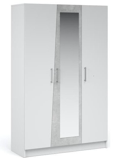 Распашной шкаф IMPERIAL Антария, 120.2x190.5х46.6 см, белый, светло серый купить,NaN