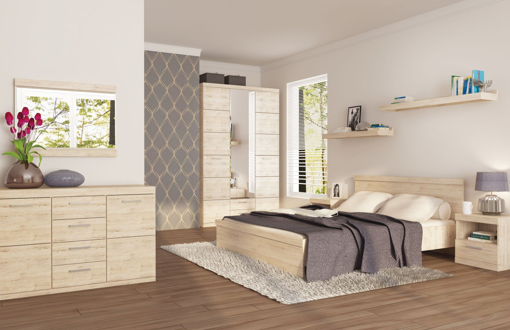 Кровать Anrex Оскар 160x200см коричневая купить,NaN