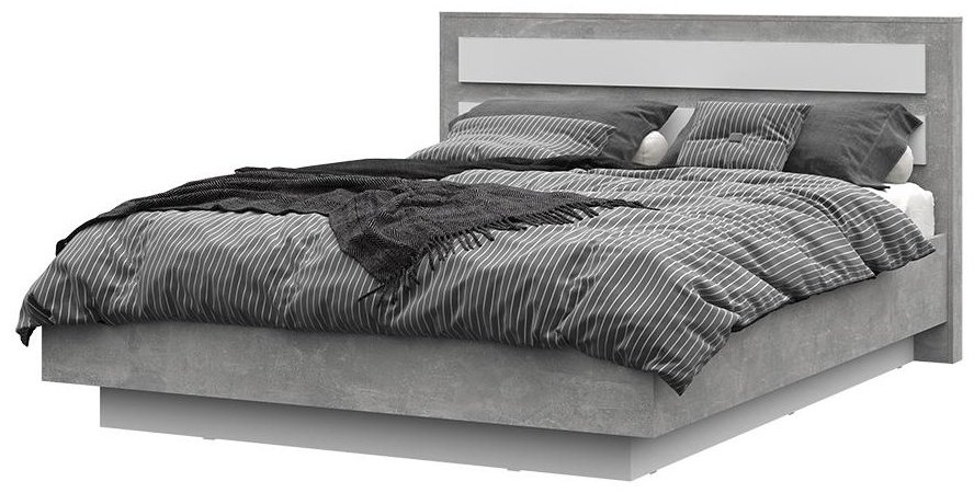 Кровать Стендмебель Денвер 160x200см серый купить,NaN