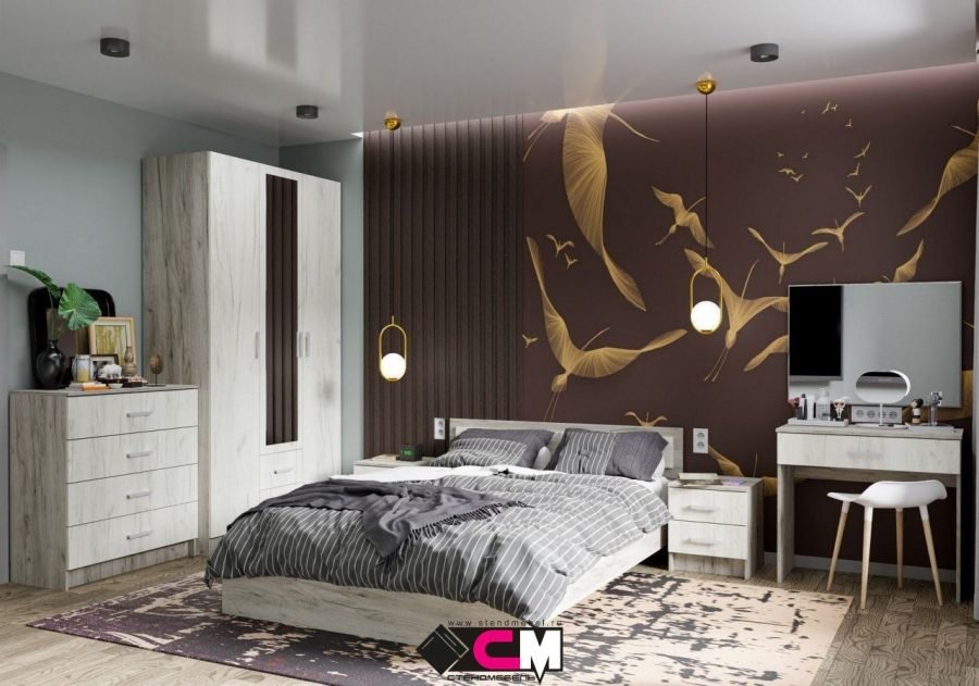 Распашной шкаф Стендмебель Гармония, 120x220х50 см, бежевый купить,NaN