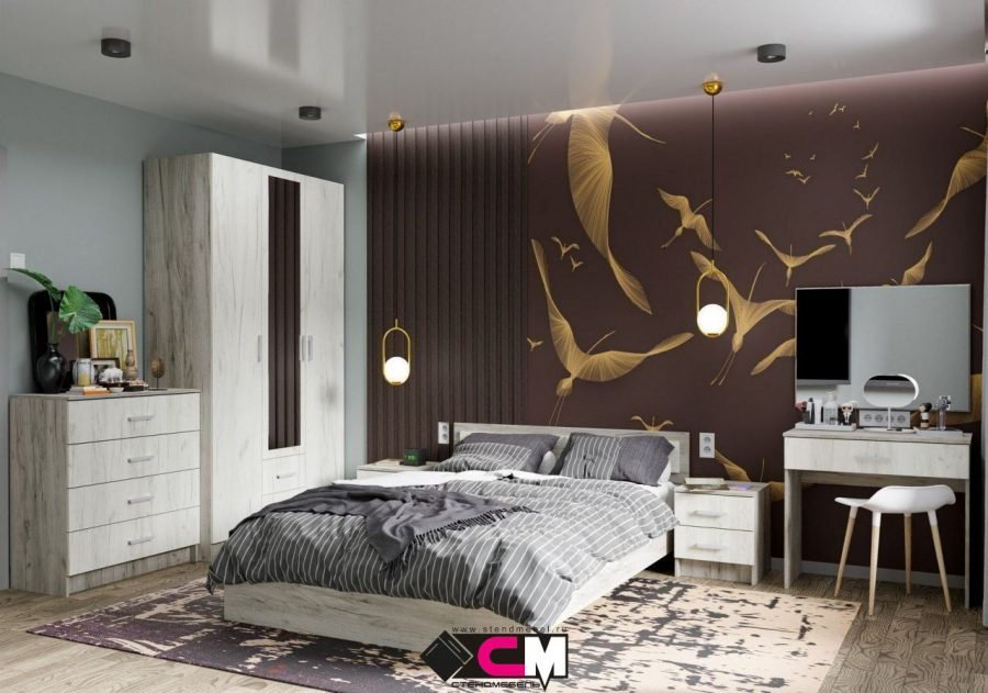 Распашной шкаф Стендмебель Гармония, 120x220х50 см, бежевый купить,NaN