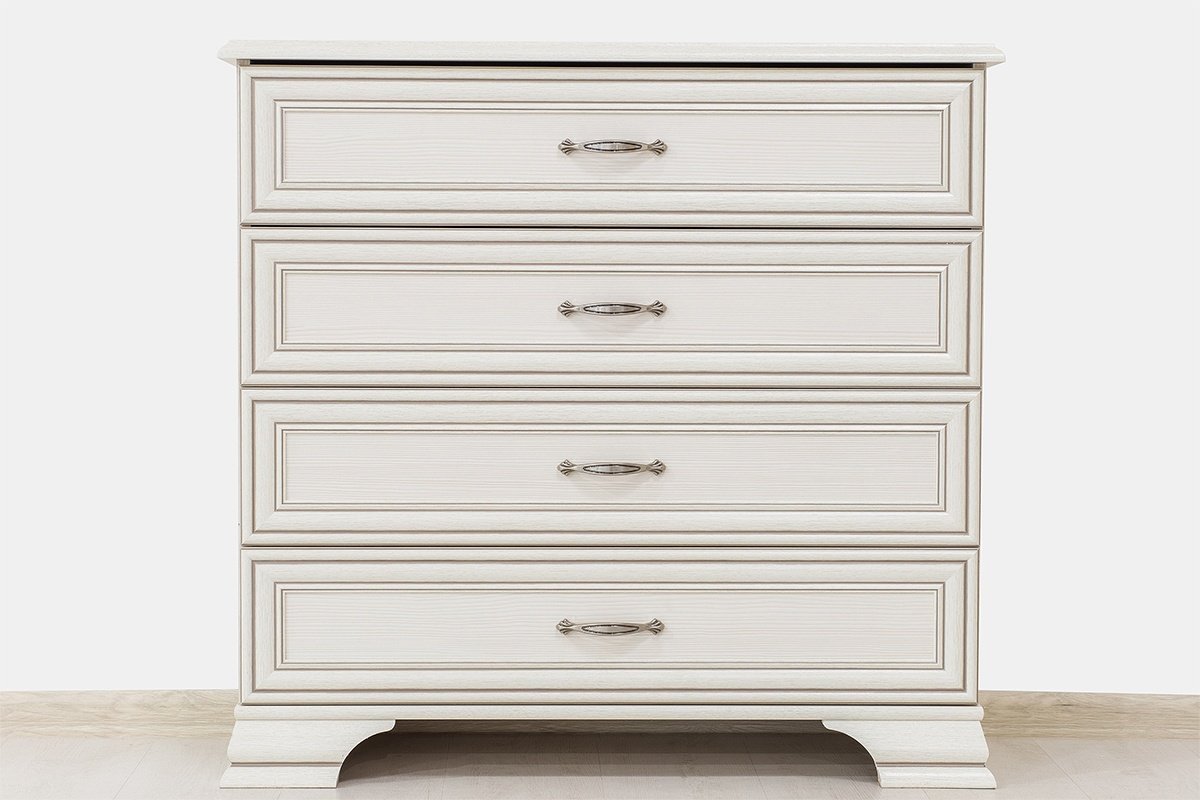 Комод Anrex Тиффани 4S 90x37x94см белый купить,NaN