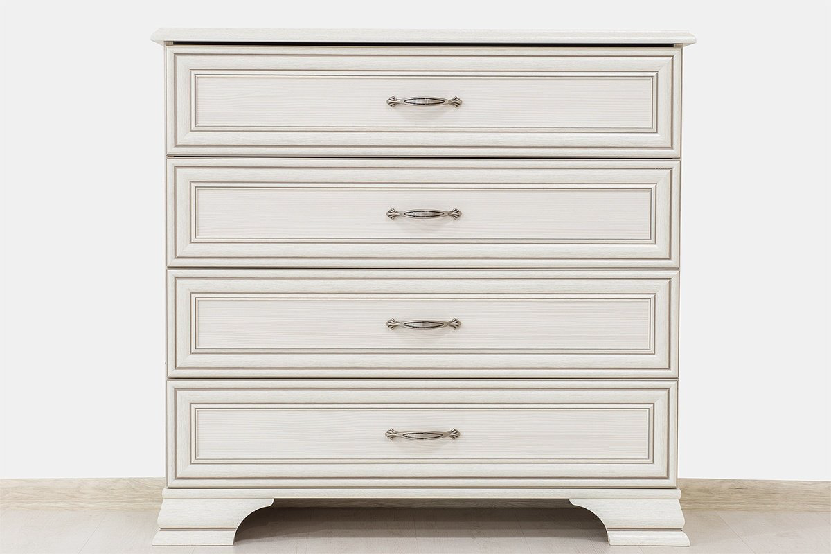 Комод Anrex Тиффани 4S 90x37x94см белый купить,NaN