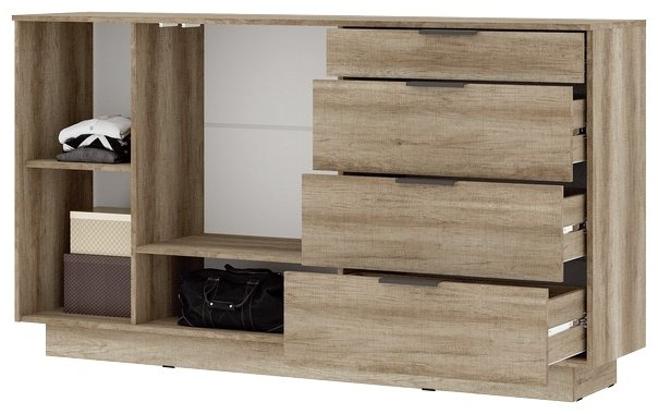 Комод Стендмебель Даллас 170.4x40.2x94.6см коричневый купить,NaN