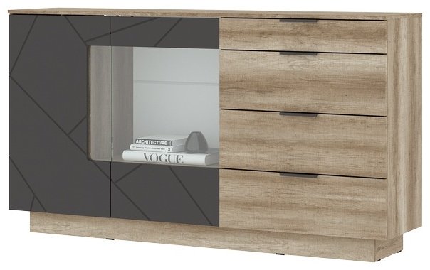 Комод Стендмебель Даллас 170.4x40.2x94.6см коричневый купить,NaN