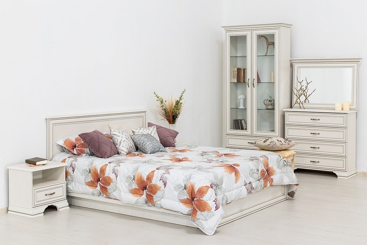 Комод Anrex Тиффани 4S 90x37x94см белый купить,NaN