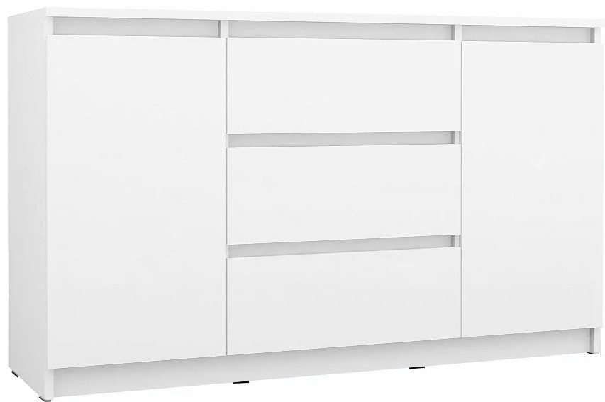 Комод Денвер, Комод 2Д3Я, 120.1x39x75.4 см, белый купить,NaN