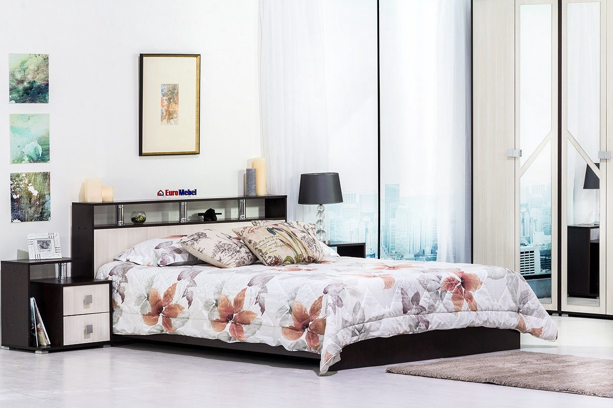 Кровать BTS Саломея 160x200см коричневый купить,NaN