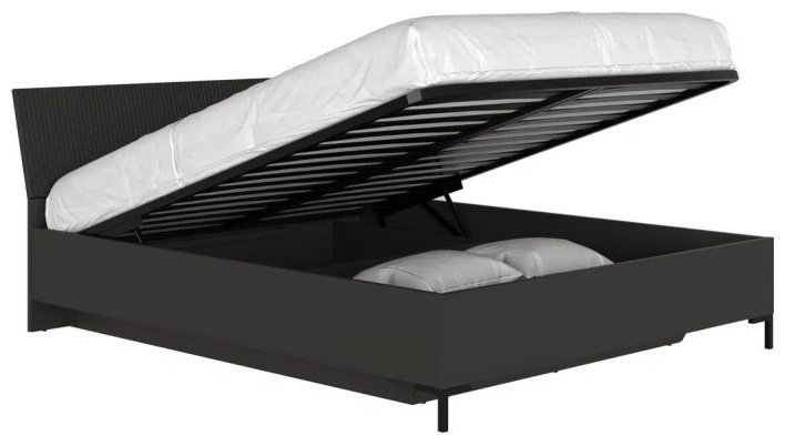 Кровать BRW Брест Сан-Джиминьяно 160x200см черная купить,NaN