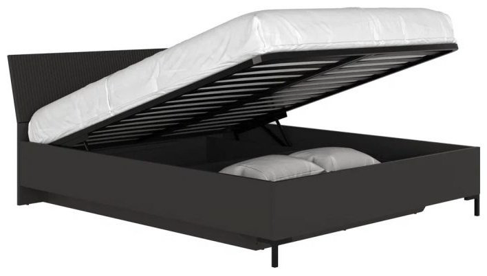 Кровать BRW Брест Сан-Джиминьяно 160x200см черная купить,NaN