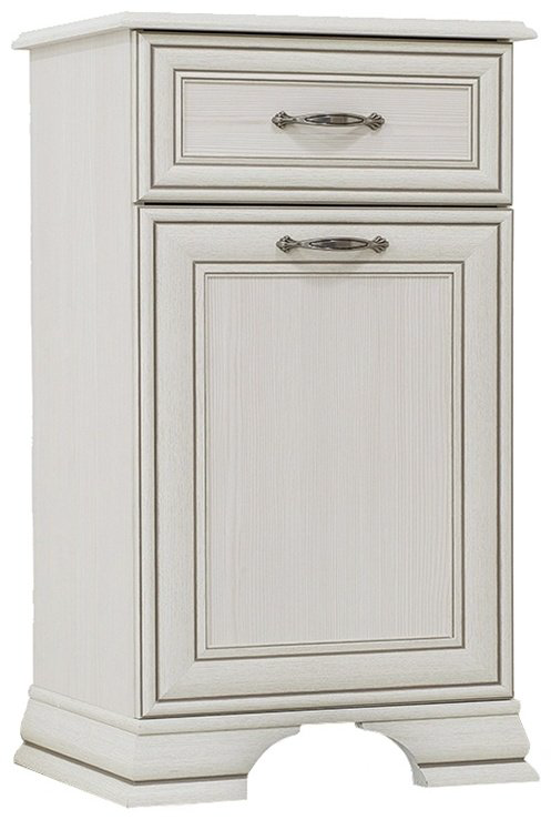 Комод ANREX Тиффани 1D1S, 49x37x90.1 см, белый купить,NaN