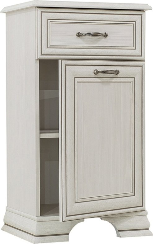 Комод ANREX Тиффани 1D1S, 49x37x90.1 см, белый купить,0