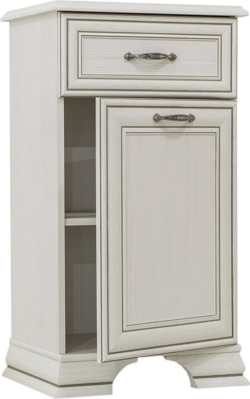 Комод ANREX Тиффани 1D1S, 49x37x90.1 см, белый купить,NaN