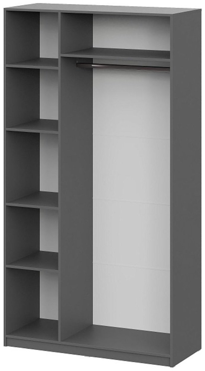 Распашной шкаф 1mebel 686024614, 120x220х50 см, графит купить,NaN