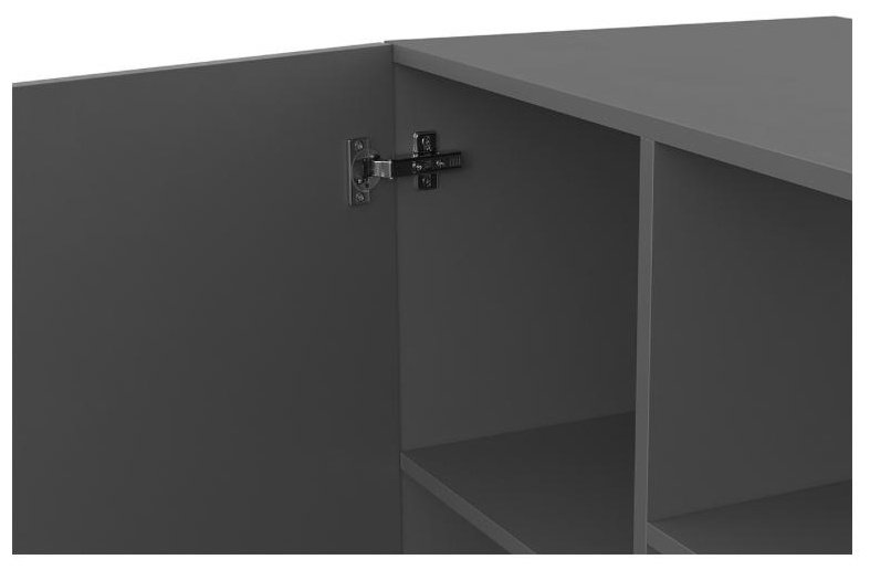 Распашной шкаф 1mebel 686024614, 120x220х50 см, графит купить,NaN