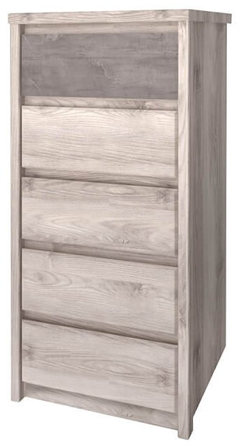Комод ANREX Джаз 5S/56 найроби-Оникс, 56x40.3x116.6 см, бежевый купить,NaN
