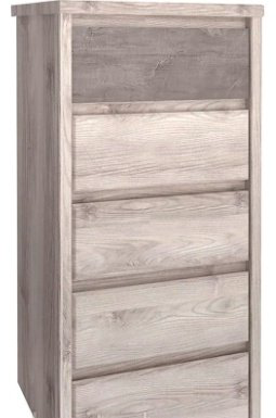 Комод ANREX Джаз 5S/56 найроби-Оникс, 56x40.3x116.6 см, бежевый купить,NaN