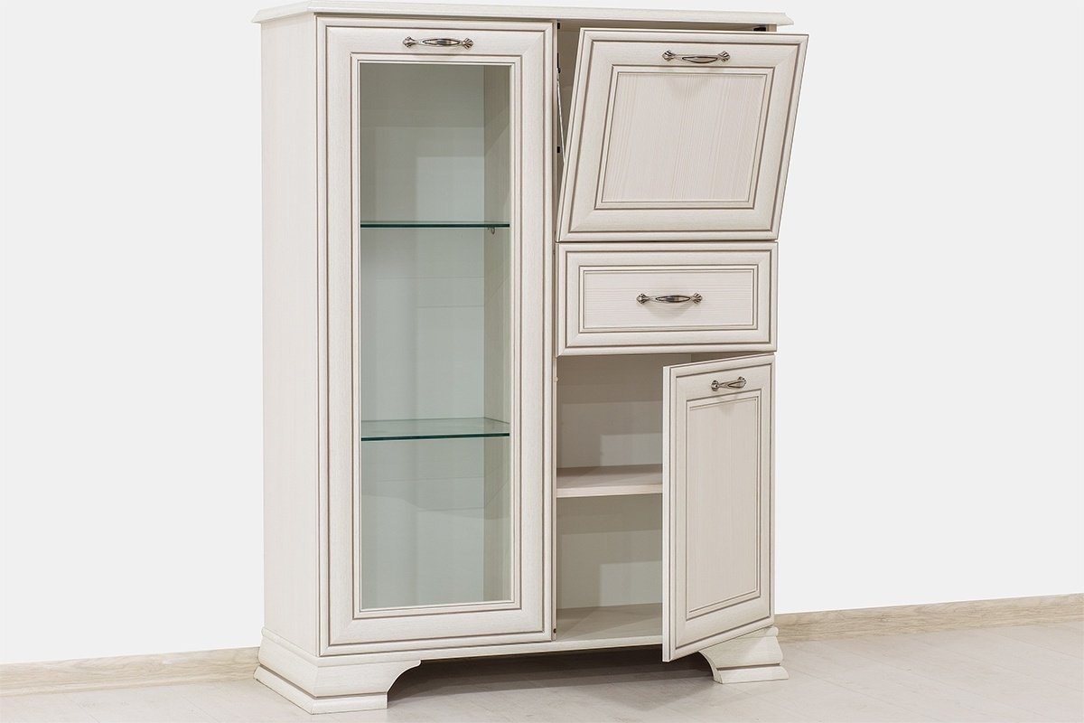 Комод ANREX Тиффани 1V2D1S, 94x37x125.3 см, белый - ForteMarket Комод ANREX Тиффани 1V2D1S, 94x37x125.3 см, белый купить,0
