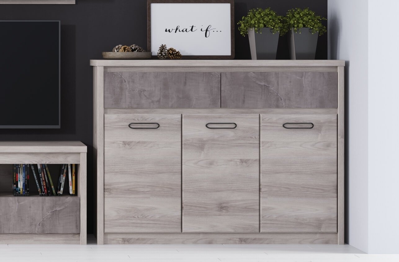 Комод ANREX Джаз 3D2S, 127x40.5x95 см, коричневый - ForteMarket Комод ANREX Джаз 3D2S, 127x40.5x95 см, коричневый купить,0