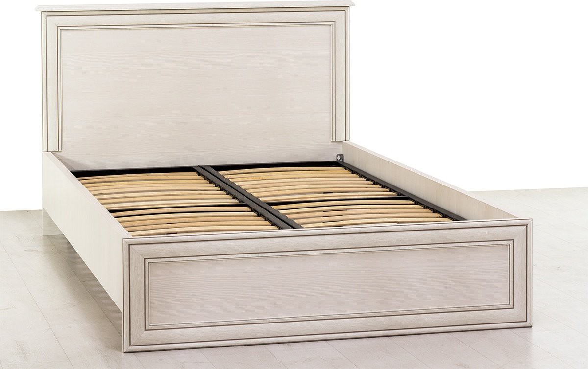 Кровать Anrex Тиффани Вудлайн 120x200см бежевая купить,NaN