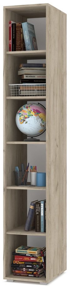 Шкаф-пенал Modern Оливия, 35x204х47 см, светло-коричневый, белый - ForteMarket Шкаф-пенал Modern Оливия, 35x204х47 см, светло-коричневый, белый купить,0
